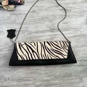 Valerie Steven’s leather zebra bag